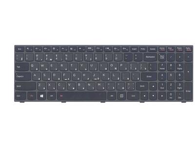 Клавіатура для ноутбука Lenovo Ideapad (G50-70) з підсвіткою (Light) Black, (Black Frame) RU - фото 2