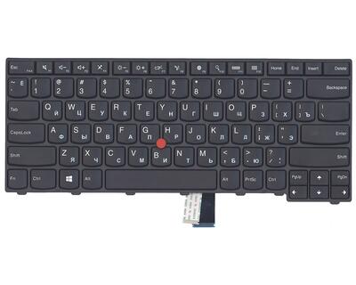 Клавіатура для ноутбука Lenovo ThinkPad Edge (T440, T440P, T440S) з підсвіткою (Light), з вказівником (Point Stick) Black, Black Frame, RU - фото 2
