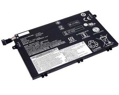 Аккумуляторная батарея для ноутбука Lenovo L17L3P52 ThinkPad E485 11.1V Black 4050mAh OEM