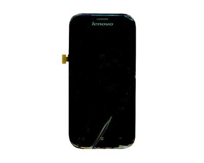 Матрица с тачскрином (модуль) для Lenovo A706 черный с рамкой