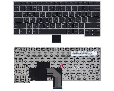 Клавиатура для ноутбука Lenovo IdeaPad (V490) Black, (Silver Frame), RU - фото 5