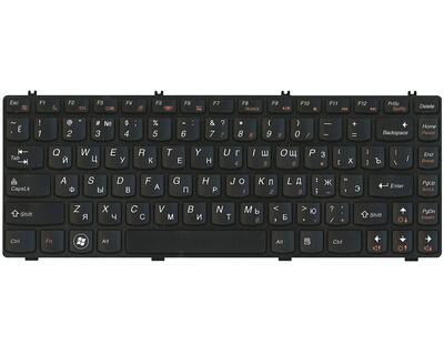 Клавиатура для ноутбука Lenovo IdeaPad (Y470) Black, (Black Frame), RU - фото 2