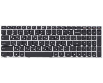 Клавіатура для ноутбука Lenovo IdeaPad (G50-70, G50-30), Black, (Gray Frame) RU - фото 6