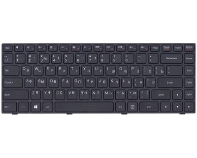 Клавіатура для ноутбука Lenovo IdeaPad (100-14) Black, (Black Frame), RU - фото 2