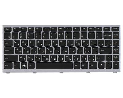 Клавіатура для ноутбука Lenovo IdeaPad (U310) Black, (Silver Frame), RU - фото 2
