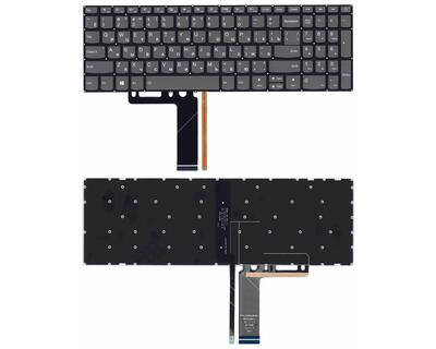 Клавиатура для ноутбука Lenovo IdeaPad 320-15ABR с подсветкой (Light), Black, (No Frame) RU