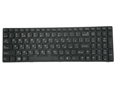 Клавіатура для ноутбука Lenovo IdeaPad (B570, V570, Z570, Z575) Black, (Black Frame), UA