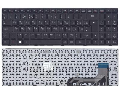 Клавіатура для ноутбука Lenovo IdeaPad (100-15) Black, (Black Frame), RU - фото 5