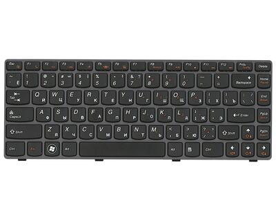 Клавіатура для ноутбука Lenovo IdeaPad (G480), Black, (Black Frame), RU - фото 6
