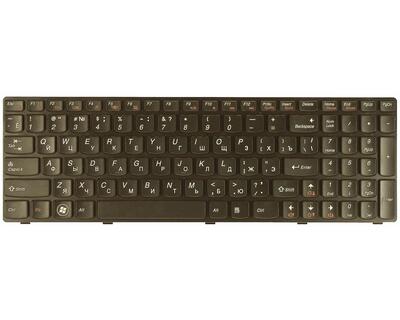 Клавіатура для ноутбука Lenovo IdeaPad (Y570) Black, (Black Frame), RU - фото 6