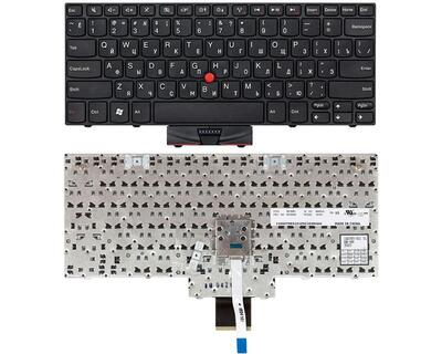 Клавіатура для ноутбука Lenovo ThinkPad Edge (E10, X100, X100E, X120E), з вказівником (Point Stick) Black, Black Frame, RU