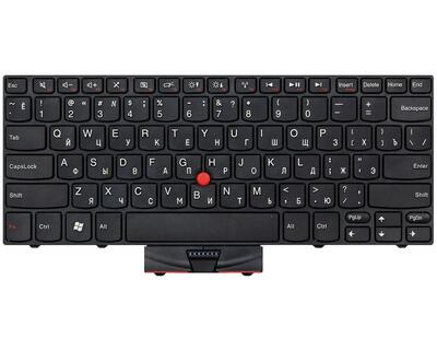 Клавіатура для ноутбука Lenovo ThinkPad Edge (E10, X100, X100E, X120E), з вказівником (Point Stick) Black, Black Frame, RU - фото 2
