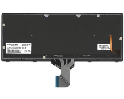 Клавіатура для ноутбука Lenovo IdeaPad (Z400) з підсвіткою (Light), Black, (Gray Frame), RU - фото 3