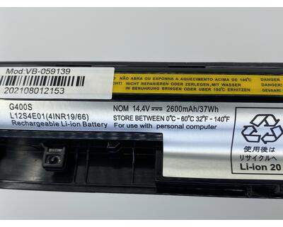Аккумуляторная батарея для ноутбука Lenovo L12S4A02 Ideapad G500S 14.4V Black 2600mAh OEM - фото 3