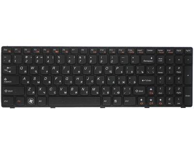 Клавіатура для ноутбука Lenovo IdeaPad (Z560, Z565, G570, G770) Black, (Black Frame), RU - фото 6