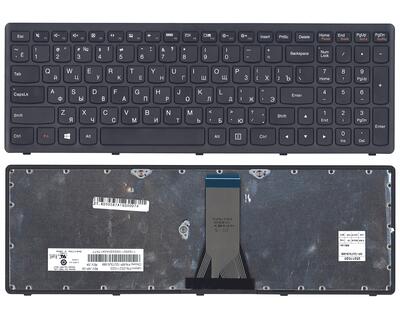Клавіатура для ноутбука Lenovo IdeaPad (G505S, Z510), Black, (Black Frame), RU - фото 5