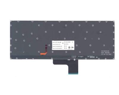 Клавиатура для ноутбука Lenovo Ideapad (S410, U430, U430p, U330P, U330) с подсветкой (Light) Black, (No Frame) RU - фото 3
