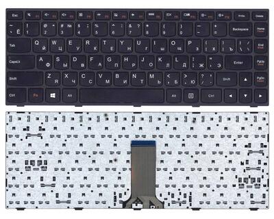 Клавиатура для ноутбука Lenovo Flex 14 G40-30 Black, (Black Frame), RU