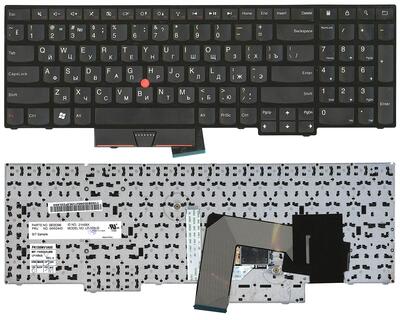 Клавиатура для ноутбука Lenovo ThinkPad Edge (E530, E535, E530C), с указателем (Point Stick) Black, Black Frame, RU - фото 5