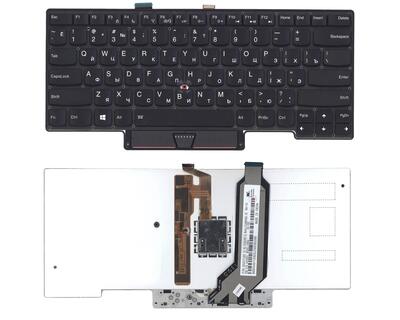 Клавіатура для ноутбука Lenovo ThinkPad (X1) з вказівником (Point Stick) Black, (No Frame), RU