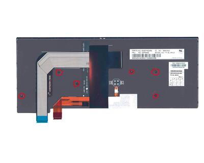 Клавиатура для ноутбука Lenovo Thinkpad T460S с подсветкой (Light), с указателем (Point Stick), короткий шлейф (Short Trail), Black, (No Frame), RU - фото 7