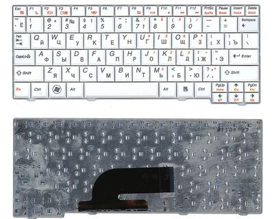 Клавіатура для ноутбука Lenovo IdeaPad (S10-2, S10-3C) White, RU