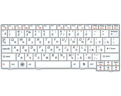 Клавіатура для ноутбука Lenovo IdeaPad (S10-2, S10-3C) White, RU - фото 2