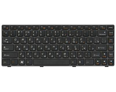 Клавиатура для ноутбука Lenovo IdeaPad (Z470, G470Ah, G470GH, Z370) Black, (Black Frame), RU - фото 2