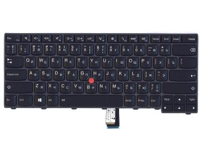 Клавіатура для ноутбука Lenovo ThinkPad Edge (T440, T440P, T440S), з вказівником (Point Stick) Black, Black Frame, RU - фото 2