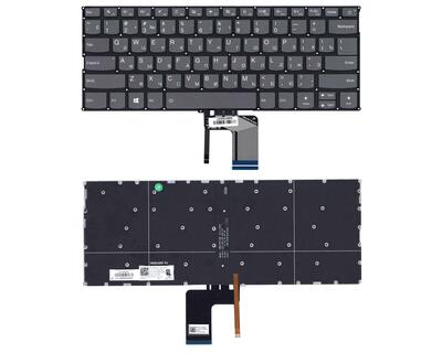 Клавіатура для ноутбука Lenovo Yoga (720-13ISK) Black з підсвіткою (Light) (No Frame) RU