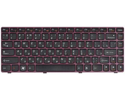 Клавиатура для ноутбука Lenovo IdeaPad (V370) Black, (Red Frame), RU - фото 6