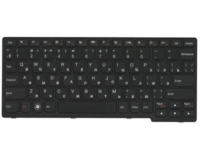 Клавіатура для ноутбука Lenovo IdeaPad (S205) Black, (Black Frame), RU - фото 2