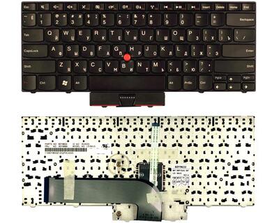 Клавіатура для ноутбука Lenovo ThinkPad Edge (14, 15, E40, E50) з вказівником (Point Stick) Black, RU