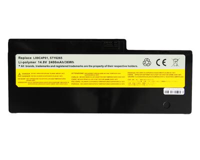 Аккумуляторная батарея для ноутбука Lenovo-IBM L09C4P01 IdeaPad U350 14.8V Black 2400mAh OEM