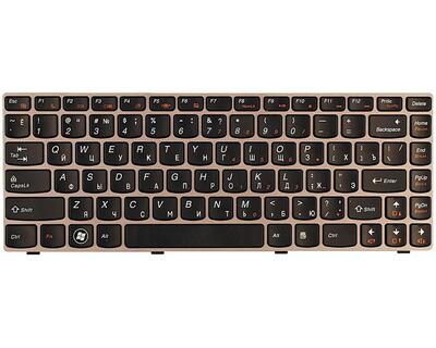 Клавиатура для ноутбука Lenovo IdeaPad (Z470, G470Ah, G470GH, Z370) Black, (Gray Frame), RU - фото 2
