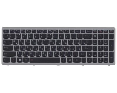 Клавиатурадля ноутбука Lenovo IdeaPad (G505S, Z510) с подсветкой (Light), Black, (Silver Frame), RU - фото 6