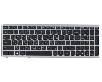Клавиатура для ноутбука Lenovo IdeaPad U510, Z710 Black, (Silver Frame), RU - фото 6