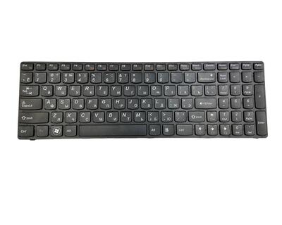 Клавиатура для ноутбука Lenovo IdeaPad (B570, V570, Z570, Z575) Black, (Black Frame), RU - фото 5