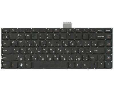 Клавіатура для ноутбука Lenovo IdeaPad (U300) Black, (No Frame), RU - фото 2