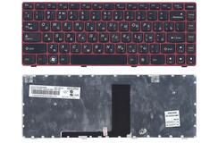 Купить Клавиатура для ноутбука Lenovo IdeaPad (V380) Black, (Red Frame), RU