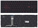 Клавиатура для ноутбука Lenovo Legion (Y520, Y520-15IKB) Black с подсветкой (Red Light), (No Frame), RU